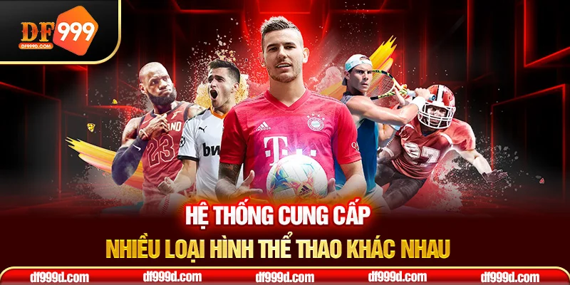 Hệ thống cung cấp nhiều loại hình trò chơi khác nhau